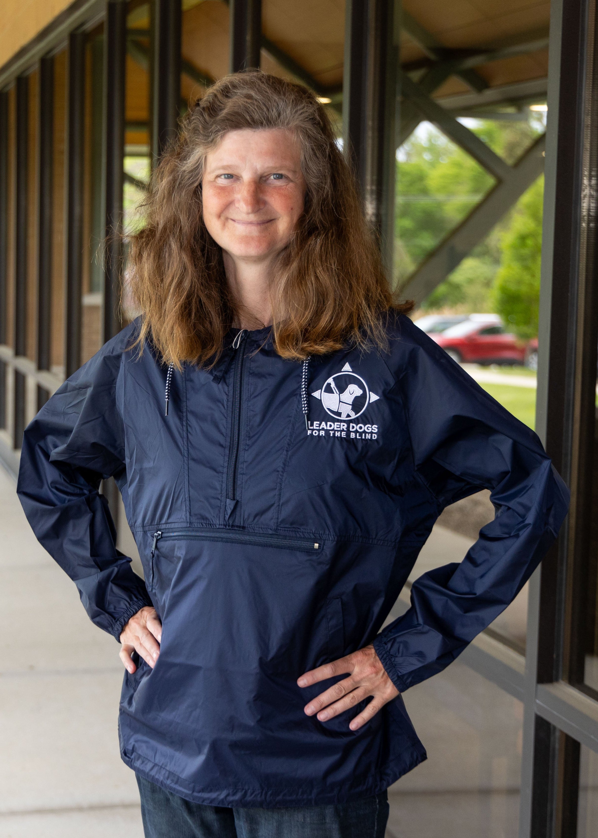 Windbreaker - LDB Logo, Navy – Leader Dogs for the Blind Gift Shop