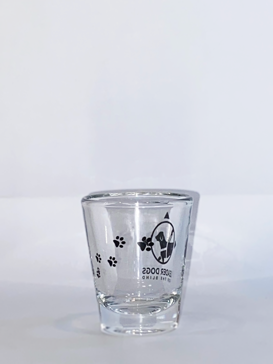 Shot Glass - Logo and Paw Prints