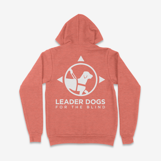 LDB Logo Sweatshirt - Zip Up Hoodie, Heather Mauve