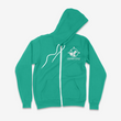 Load image into Gallery viewer, LDB Logo Sweatshirt - Zip Up Hoodie, Teal