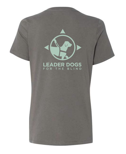 LDB Logo Tee - Women's V-Neck, Asphalt Grey