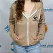 Load image into Gallery viewer, LDB Logo Sweatshirt - Zip Up Hoodie, Tan