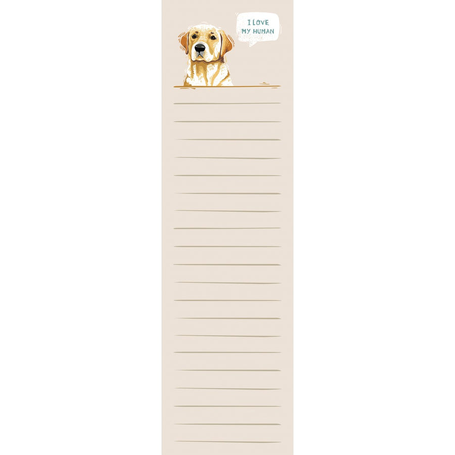 Notepad with pen- Yellow Lab