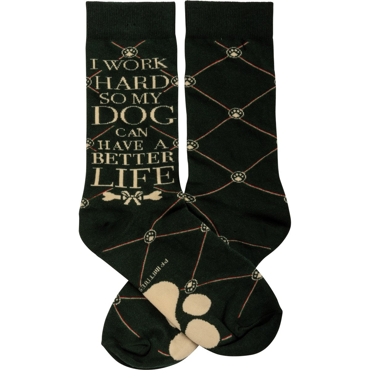 Work Hard Dog Better Life Socks – Leader Dogs for the Blind Gift Shop