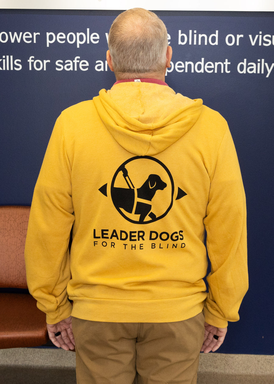 LDB Logo Sweatshirt - Zip Up Hoodie, Mustard