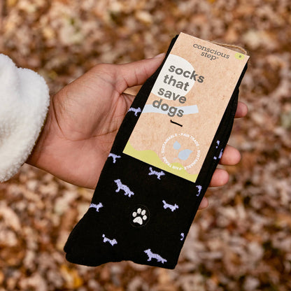 Socks that Save Dogs | Black Dogs