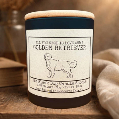 Golden Retriever Dog Breed Candle