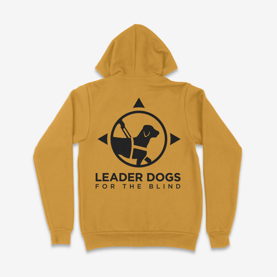 LDB Logo Sweatshirt - Zip Up Hoodie, Mustard