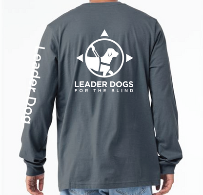 LDB Logo Tee - Long Sleeve, Denim Blue