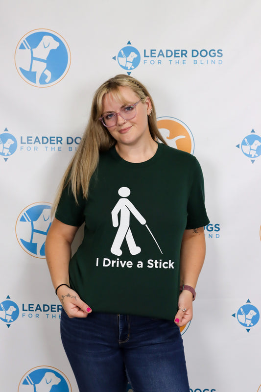 I Drive a Stick - Short Sleeve, Forest Green