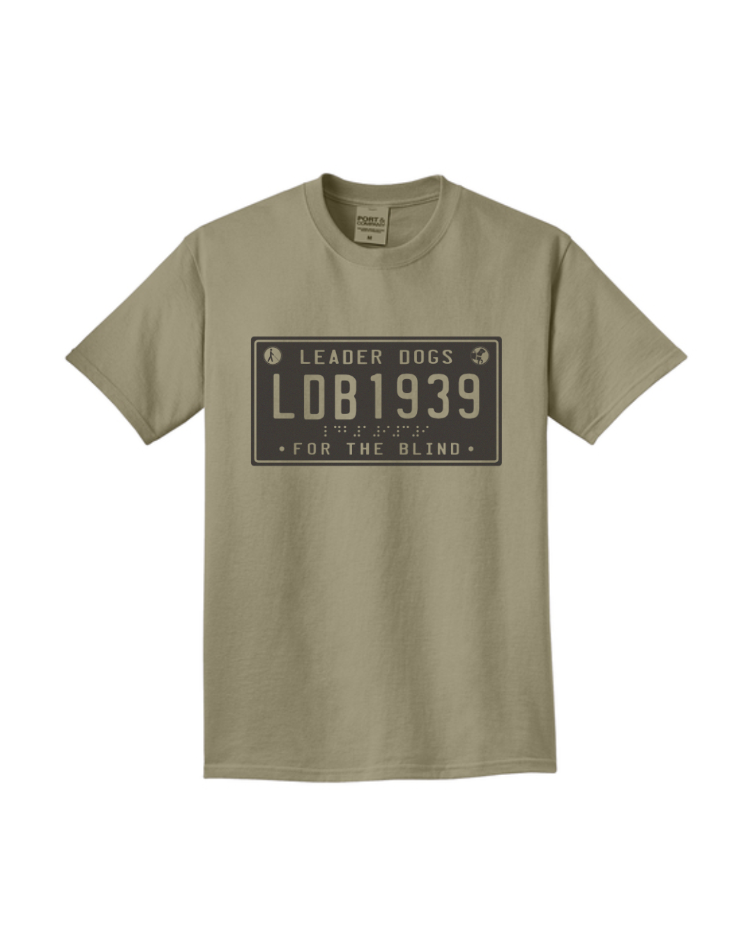 LDB License Plate Tee - Short Sleeve, Walnut Khaki