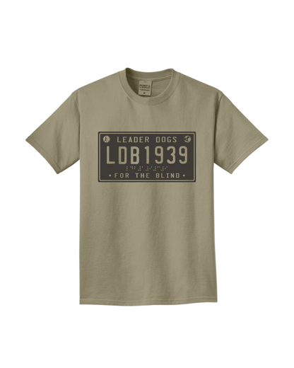 LDB License Plate Tee - Short Sleeve, Walnut Khaki