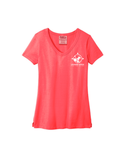 LDB Logo Tee - Women's V-Neck, Poppy