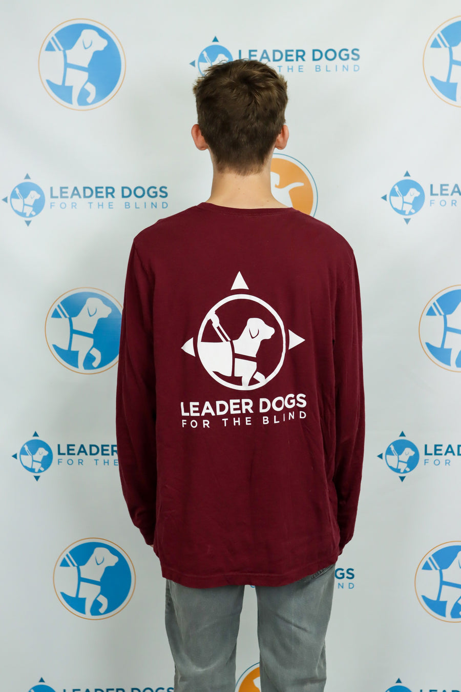 Maroon Braille Long Sleeve