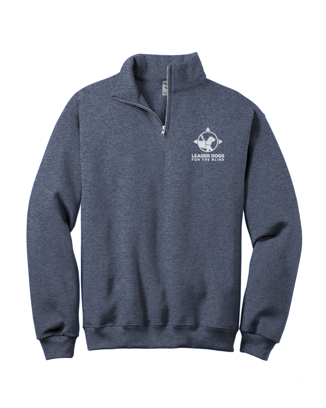 LDB Logo Sweatshirt - 1/4 Zip, Heather Navy