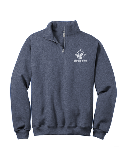 LDB Logo Sweatshirt - 1/4 Zip, Heather Navy