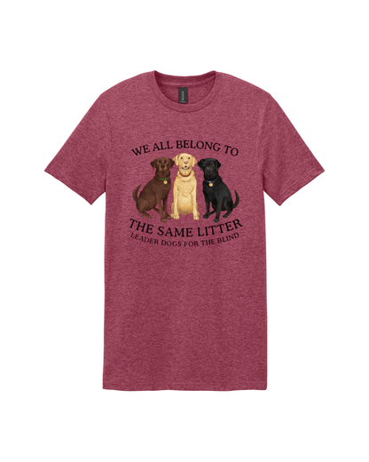 Same Litter Tee - Short Sleeve, Heather Red