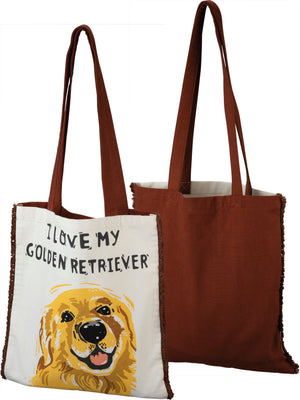 Buy Work in Progress Project Bag With Golden Retriever Print. Online in  India - Etsy