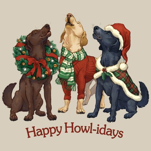 Happy Howl-idays long sleeve t-shirt